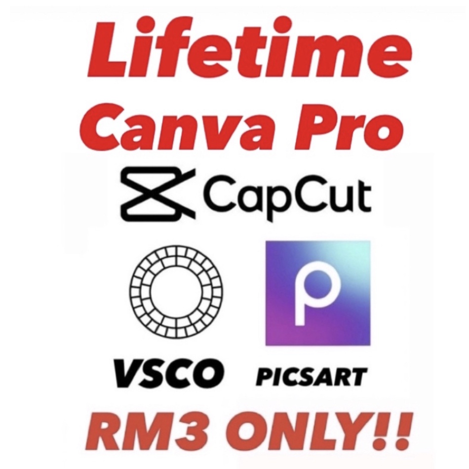 VSCO Premium Capcut Premium Lifetime with Lifetime Subscription Iphone