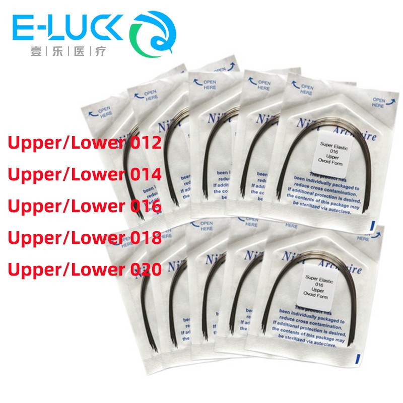thumbnail image 2 of 10 Packs Dental Orthodontic Super Elastic Niti Round Arch Wires - Natural Form, .012 Upper To .020 Lower 2 of 6