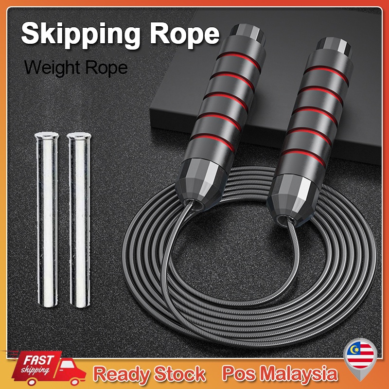 Weight Skipping Rope Ball Bearing Skip Rope Tali Lompat Berat Digital ...
