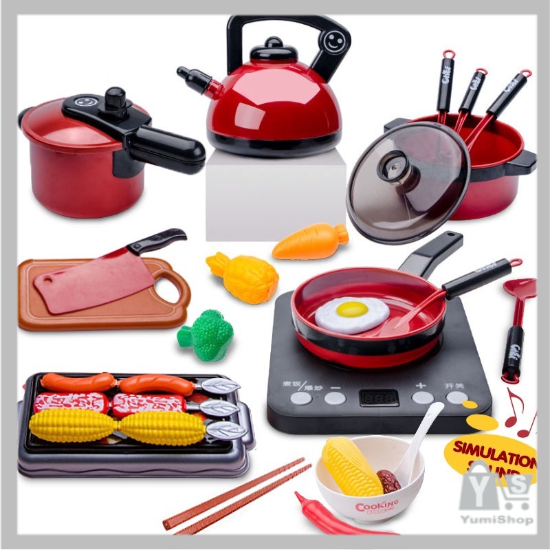 Kitchen Toy set Mini little Chef Cooking Toy for Kids play house Role ...