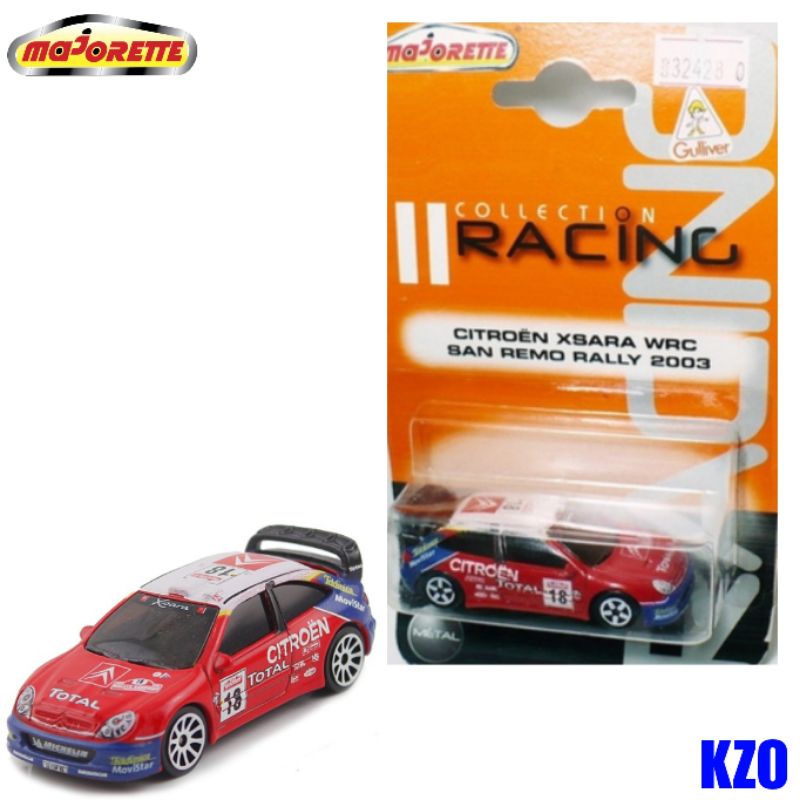Majorette Citroen Xsara WRC San Remo Rally 2003 Racing Collection LOOSE  RIVETED Good Condition For Display 9/10