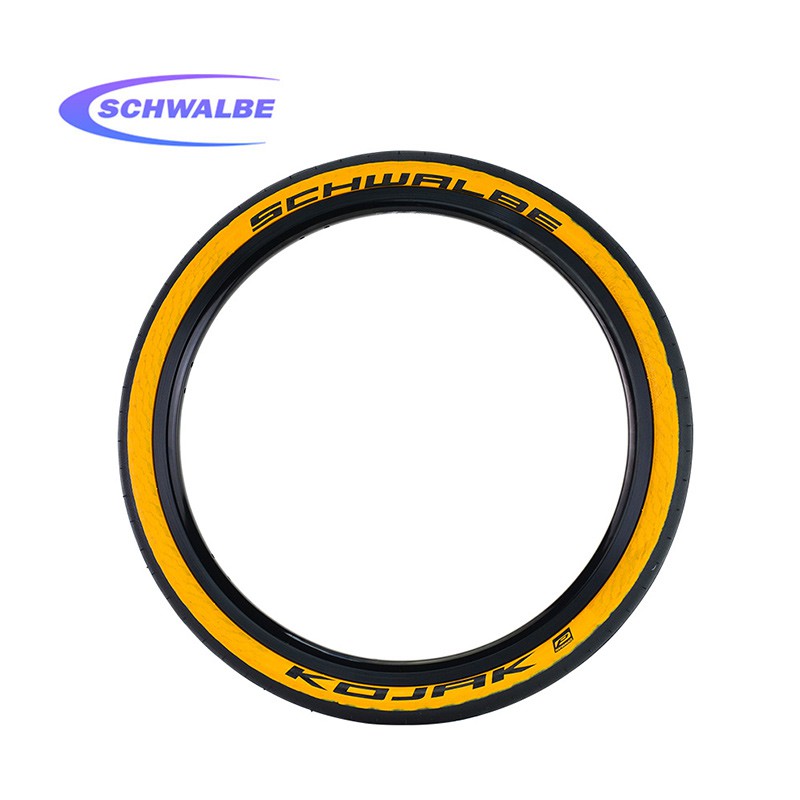 SCHWALBE KOJAK 16 inch 32-349 Bike Tire Tyre 16X1 1/4 Yellow Edge