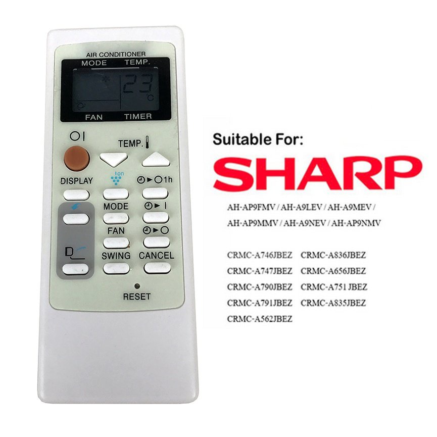 New for Sharp Air Cond Remote Control Replacement Ion Aircon CRMC