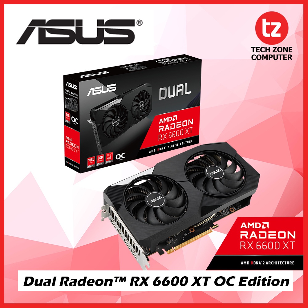 ASUS DUAL RADEON RX 6600 XT OC 8GB GDDR6 ( DUAL-RX6600XT-O8G