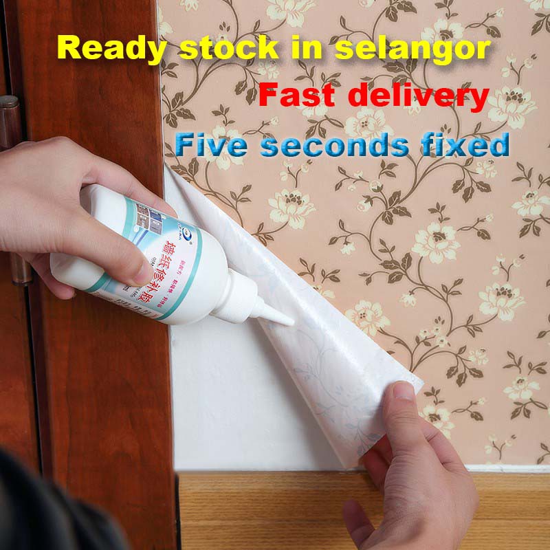 150ml Strong Wallpaper Repair Glue Cover Wallpaper Cracking Warping Repair Wall Special Artifact