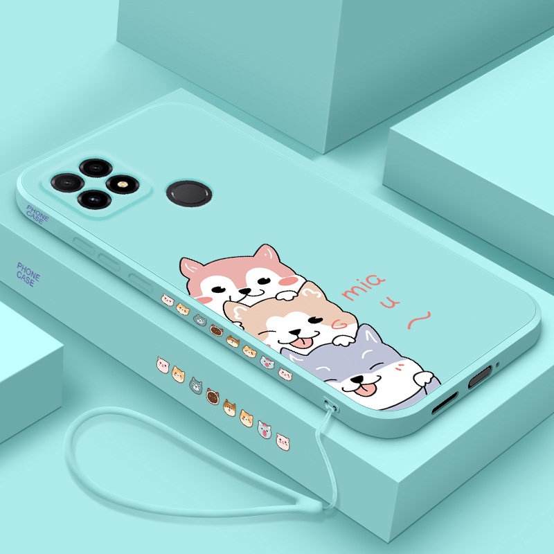 Casing Realme 5 5i 6i 6 7 8 Pro 8i 9i C3 C17 Three Pets Cute Cartoon ...