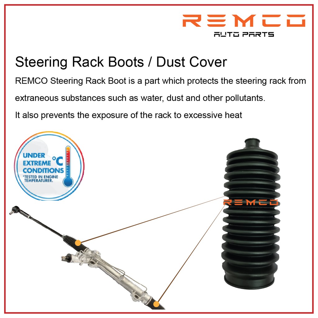 Ford Ranger T6 T7 Mazda BT50 Steering Rack End Boot Dust Cover (2pcs ...
