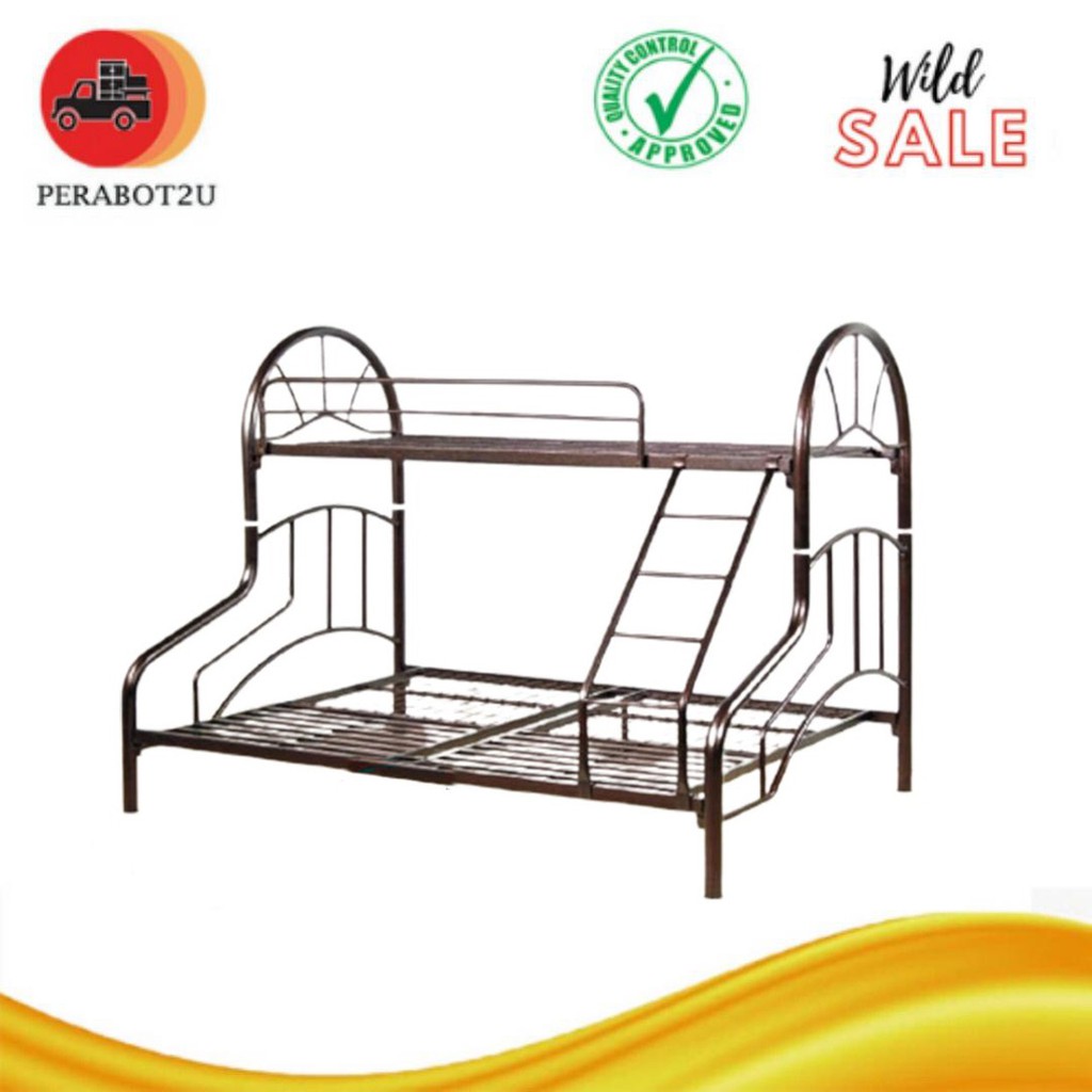 P2U {Pre Order} 3V Super Strong Queen + Single Double Decker / Bunk Bed ...