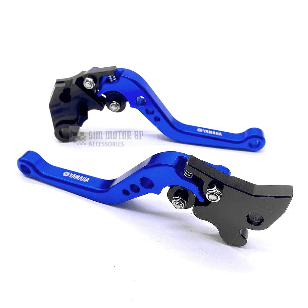 Mantt Adjustable Brake Clutch Lever Set - Blue CNC Aluminum For Suzuki DR650 1996-2000 Motorcycle