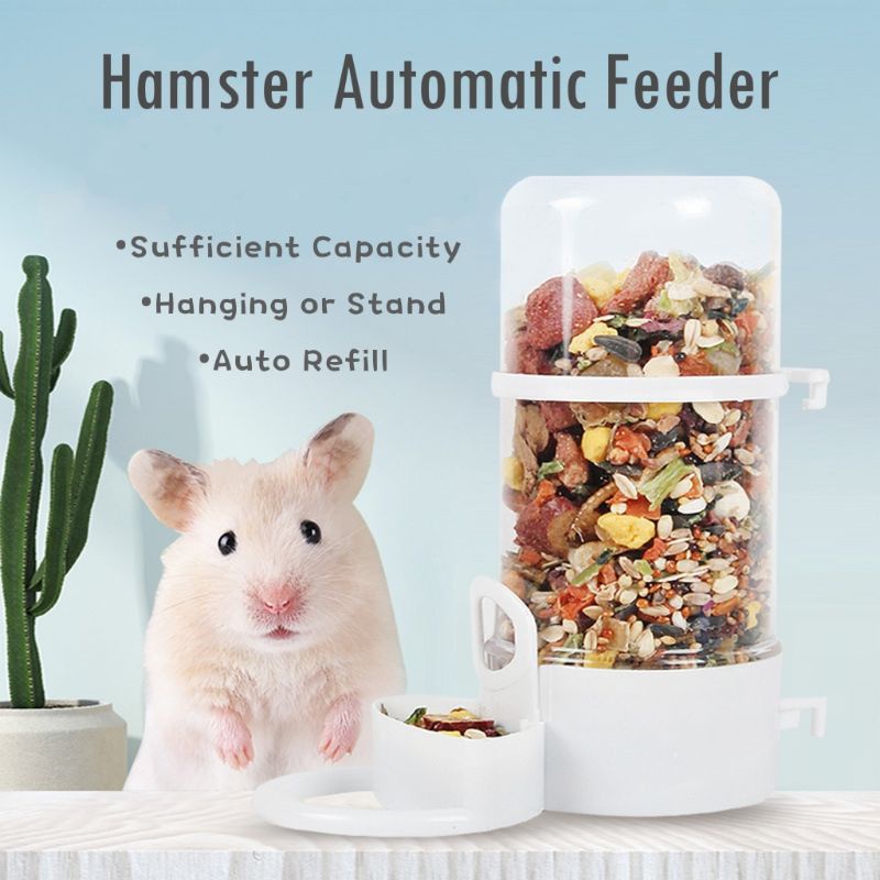 Small Animal Hamster Automatic Feeder Hamster Food bowl dispenser bird