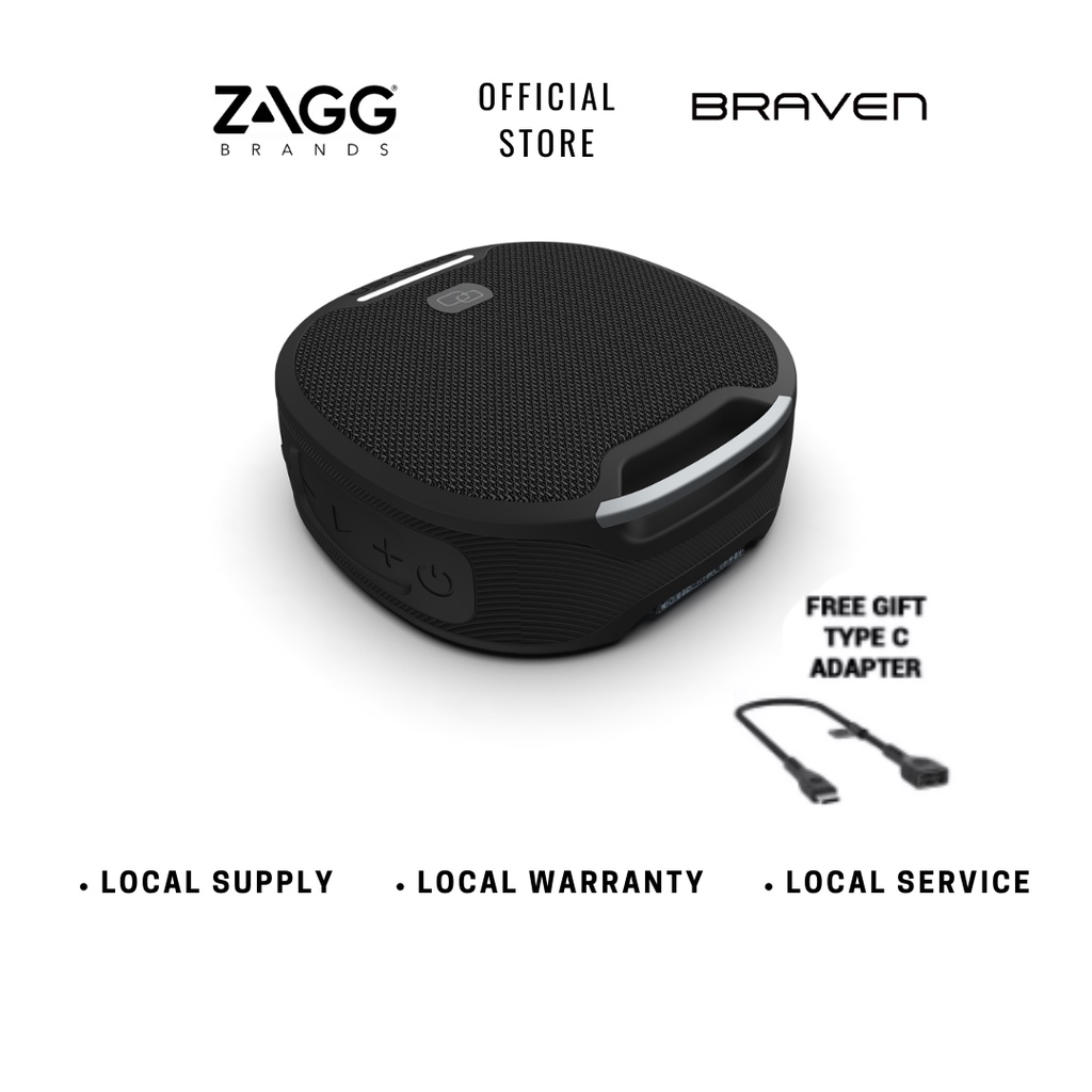 Braven BRV-S Waterproof Wireless Speaker - Black