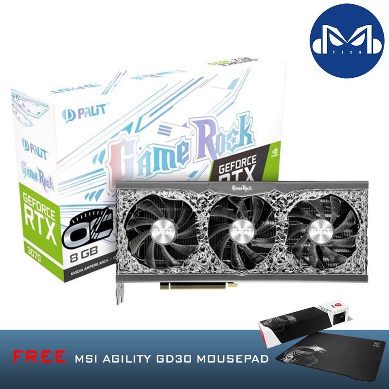 Graphics Card Geforce Rtx 3070 Gamerock Oc Palit GeForce RTX