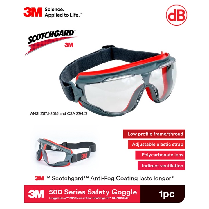 3m goggle best sale gear 500 precio