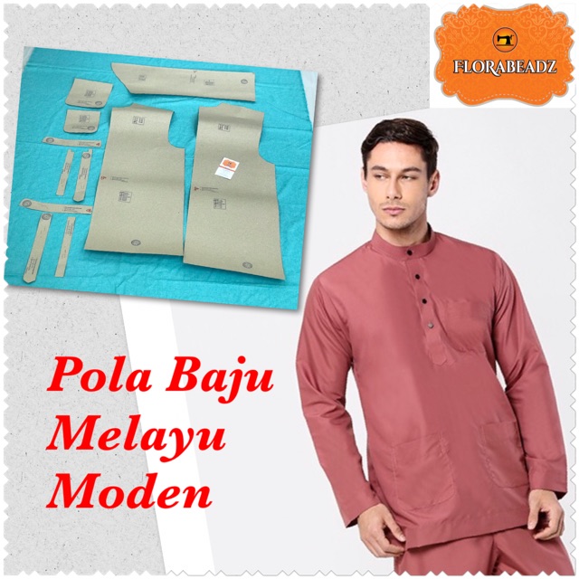 Pola baju sales melayu slim fit