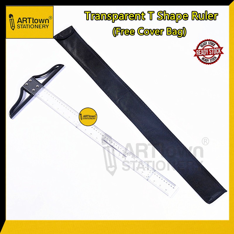 Super Clear Transparent T Shape Ruler (Ready Stock) | Shopee Malaysia