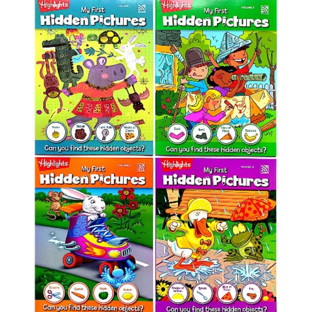 [MOL] HIGHLIGHTS MY FIRST HIDDEN PICTURES SERIES ( VOL 1 - 4 ) 📚🥳 ...