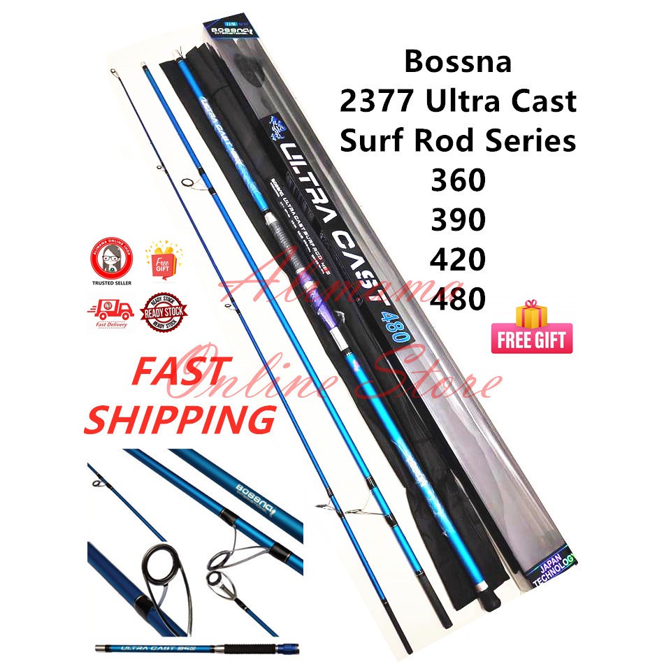 OFFER 2377 Bossna Ultra Cast Surf Rod Series 360 390 420 480