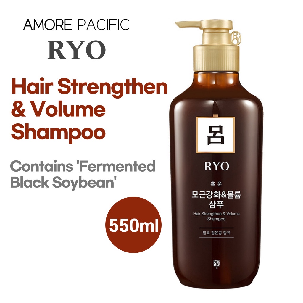 RYO Hair Strengthen & Volume Shampoo 550ml Hair Shampoo Cleanser Wash