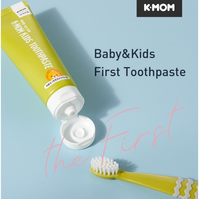K-Mom Kids First Toothpaste Low Fluoride Baby Oral Care 韩国进口儿童牙膏 ...