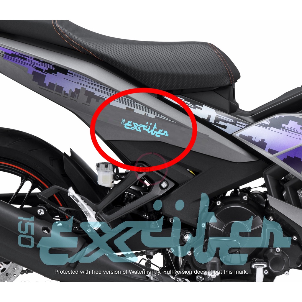 CFS86 Exciter Yamaha Y15 2Pcs LC Custom Motor Motosikal Bike Stiker ...