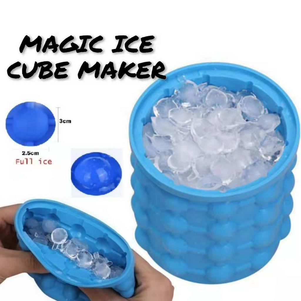 Magic Ice Cube Maker Genie Silicone Rubber Ice Tray Mold