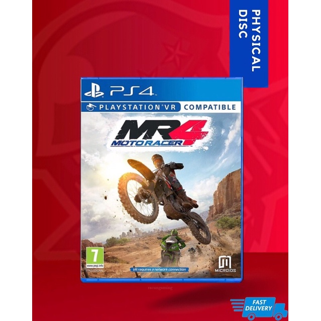 USED PS4 PSVR MR4 Moto Racer 4 MR4 R3 ENG CHN ORIGINAL