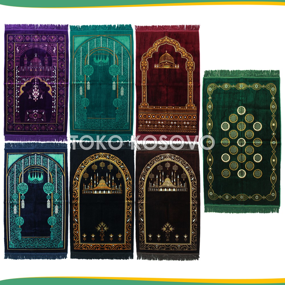 Large KABIR Spiegel Turkish Prayer Rug 70x110cm Thick Velvet - By Hajj ...