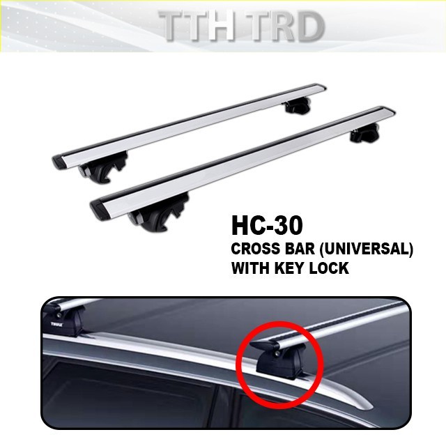 HC-30 Roof Rack High Grade Aluminium Cross Bar Proton X70 With Key Lock ...