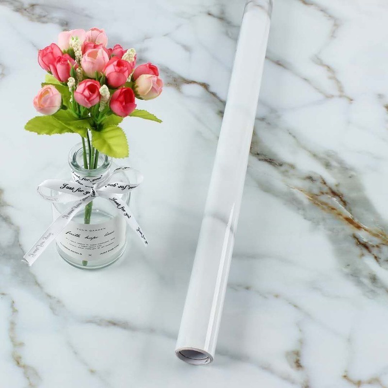 500cm*60cm Marble Waterproof Wallpaper Large Self Adhesive