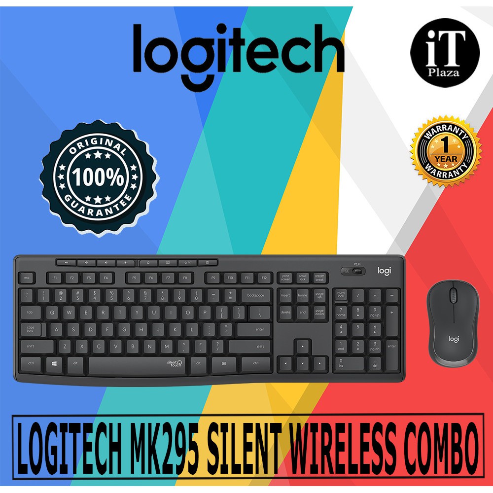 Logitech MK295 Silent Wireless Combo keyboard mouse Work in silence ...