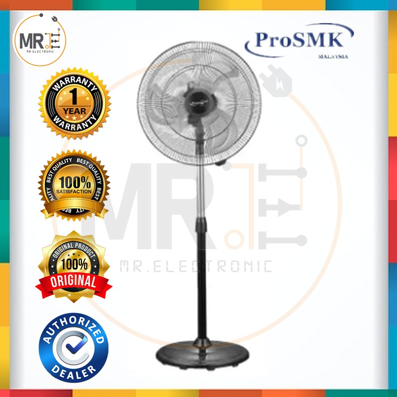 Prosmk 20 inch 4 Speed Control Heavy Duty Industrial Metal Stand Fan