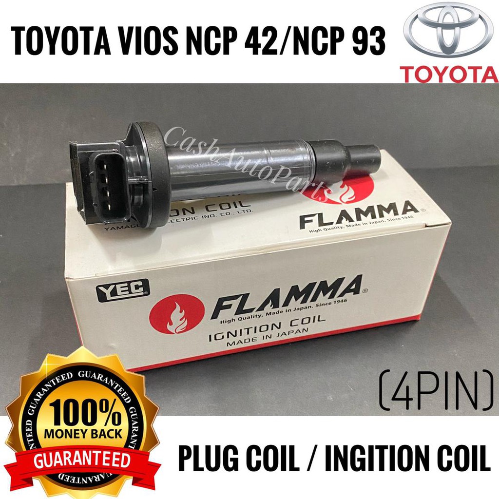 TOYOTA VIOS NCP42 NCP93 IGNITION COIL PLUG COIL Shopee Malaysia