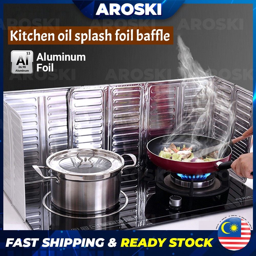 AROSKI Kitchen Tools Cooking Insulate Splash Proof Oil Baffle Plate ...