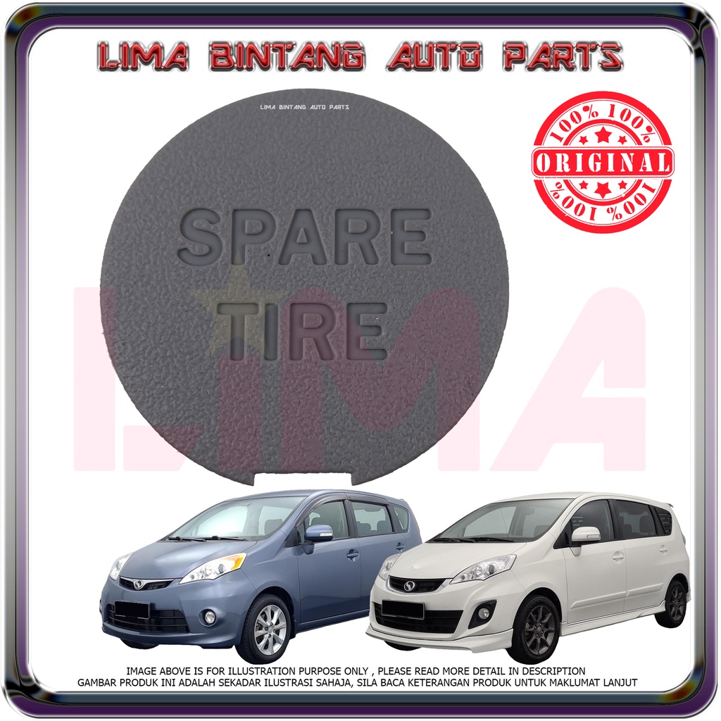 Perodua Alza Spare Tyre Bolt Cap , Rear Bolt Cap *Original