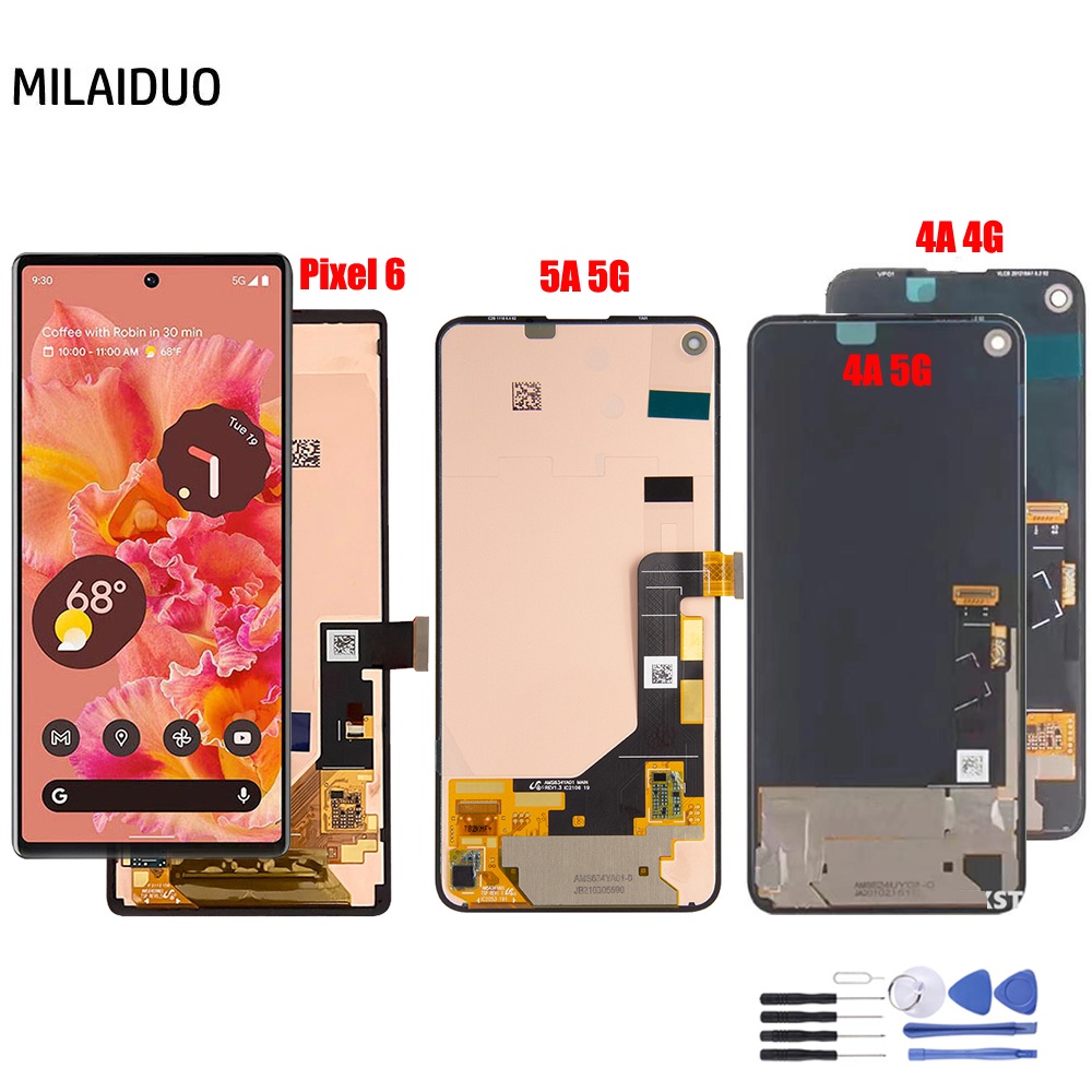 Original LCD For Google Pixel 5 / 4a / 4a 5G / Pixel 5a 5G / Pixel 6 6a ...