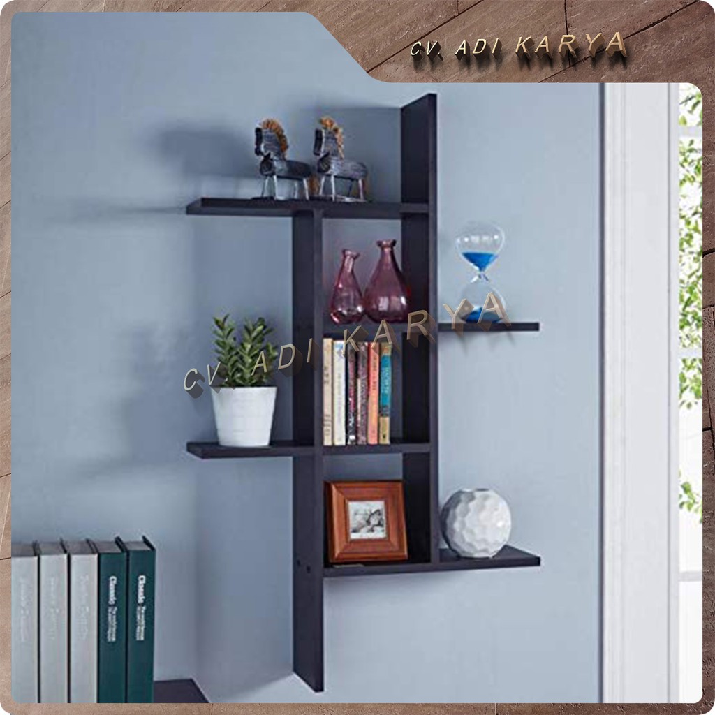 Illustration of Minimalist Wall Shelves Corner