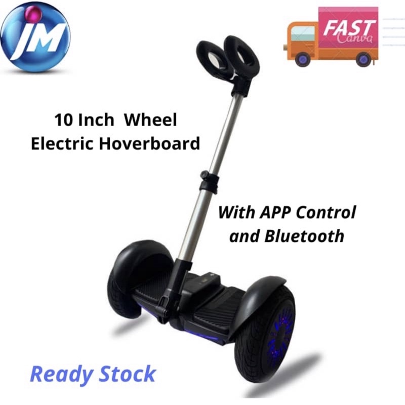 10 Inch Wheel Electric Hoverboard with APP Control and Bluetooth Shopee Malaysia