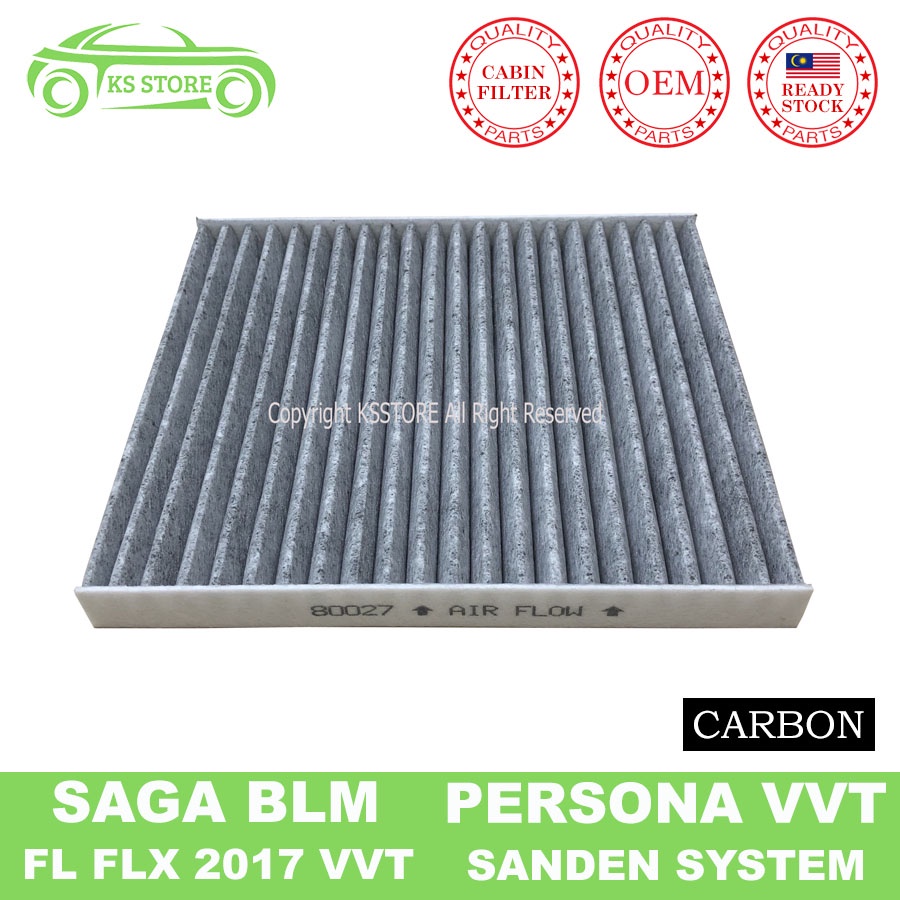 Saga BLM VVT FL FLX Persona VVT Carbon Cabin Air Filter Sanden System
