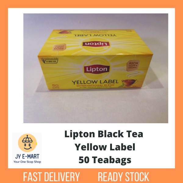 Lipton Black Tea Yellow Label 60 Tea Bags X 2g 100g Shopee Malaysia