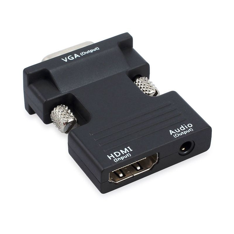 1080P HDMI Female to VGA Male with Audio Output Cable Converter Adapter ...