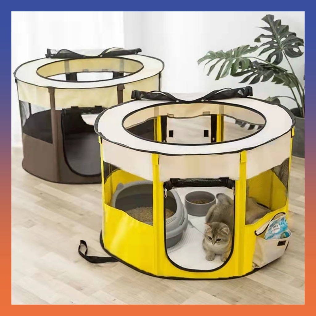 Portable Outdoor Cattery Fences Pet Tent Houses for Foldable Indoor Cat  Tent Cats Delivery Room Cat Cage Pet Supplies, Pet Care, Pet Tools, Cat  Nest,