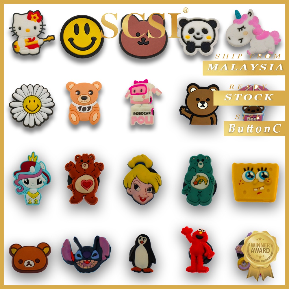 SCSI Kids Jibbitz Crocs / Crocs Button / Crocs Charm Button / Jibbitz Shoes Charms / ButtonC