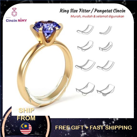 READY STOCK] Invisible Ring Size Adjuster for Loose Rings Ring Adjuster  Ring Fitter Ring Sizer Pengetat Cincin Ring Snuggies Ring Clip Adjuster  环调节器, The Best Online Shopping in Malaysia