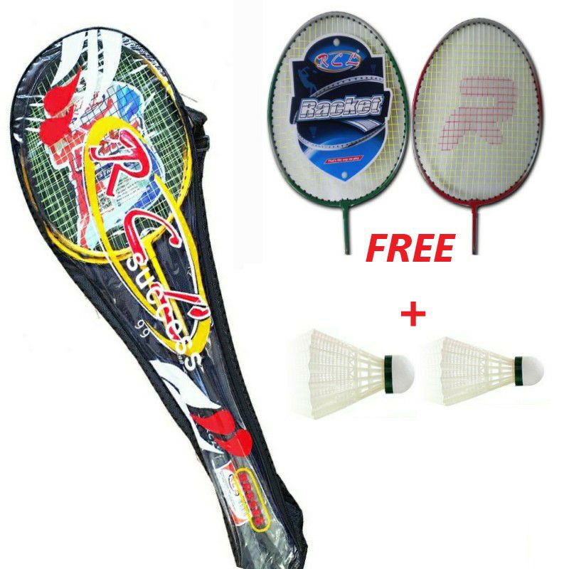 Badminton Racket (Twin Pack)2 unit+ FREE 3shuttercocks | Shopee Malaysia