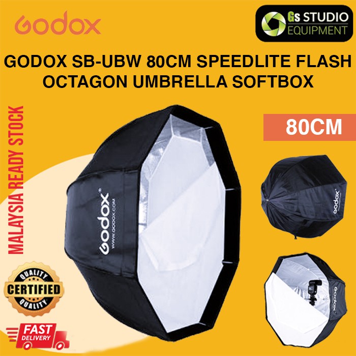 Godox SBUBW Speedlite Flash Octagon Umbrella Softbox Octabox (80cm