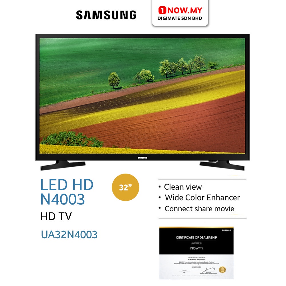 SAMSUNG 32" HD LED TV UA32N4003 (HD Picture Quality) Shopee Malaysia