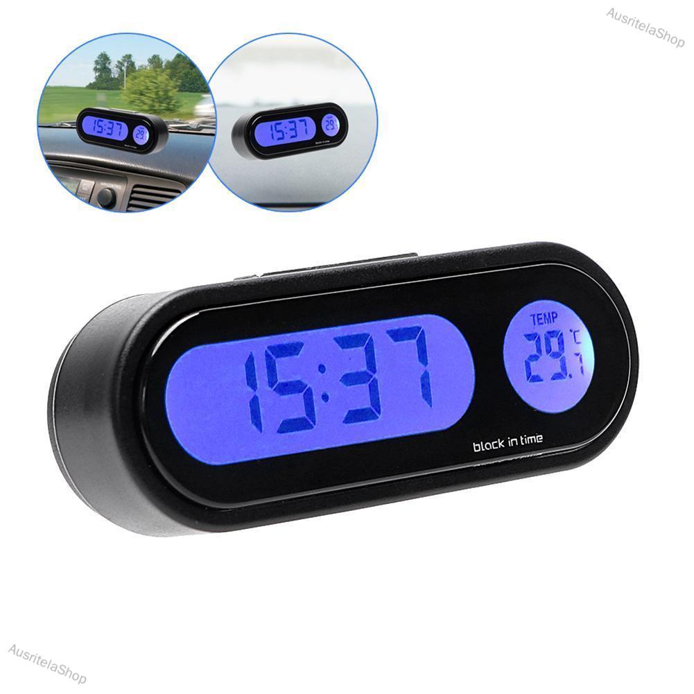 [Ready Stock] Car Mini Electronic Clock Time Watch Auto Dashboard ...