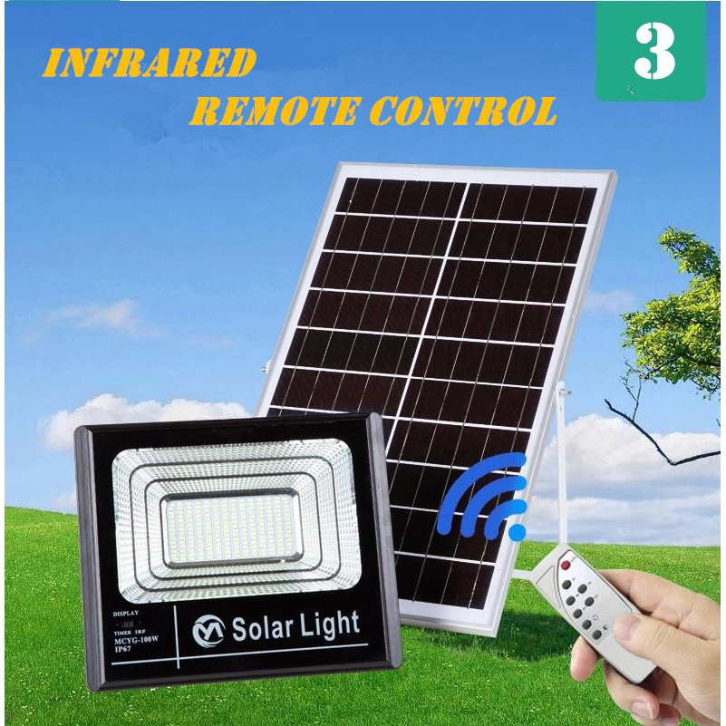 smart solar flood light