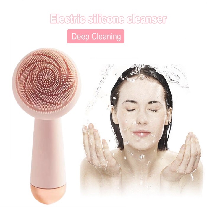 Electric Facial Brush Cleaner Roller Massage Pore Cleansing Instrument