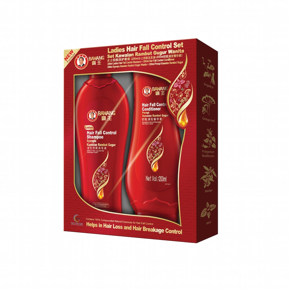 BAWANG LADIES HAIR FALL CONTROL SET 200 ML (Shampoo + Conditioner) Shopee Malaysia